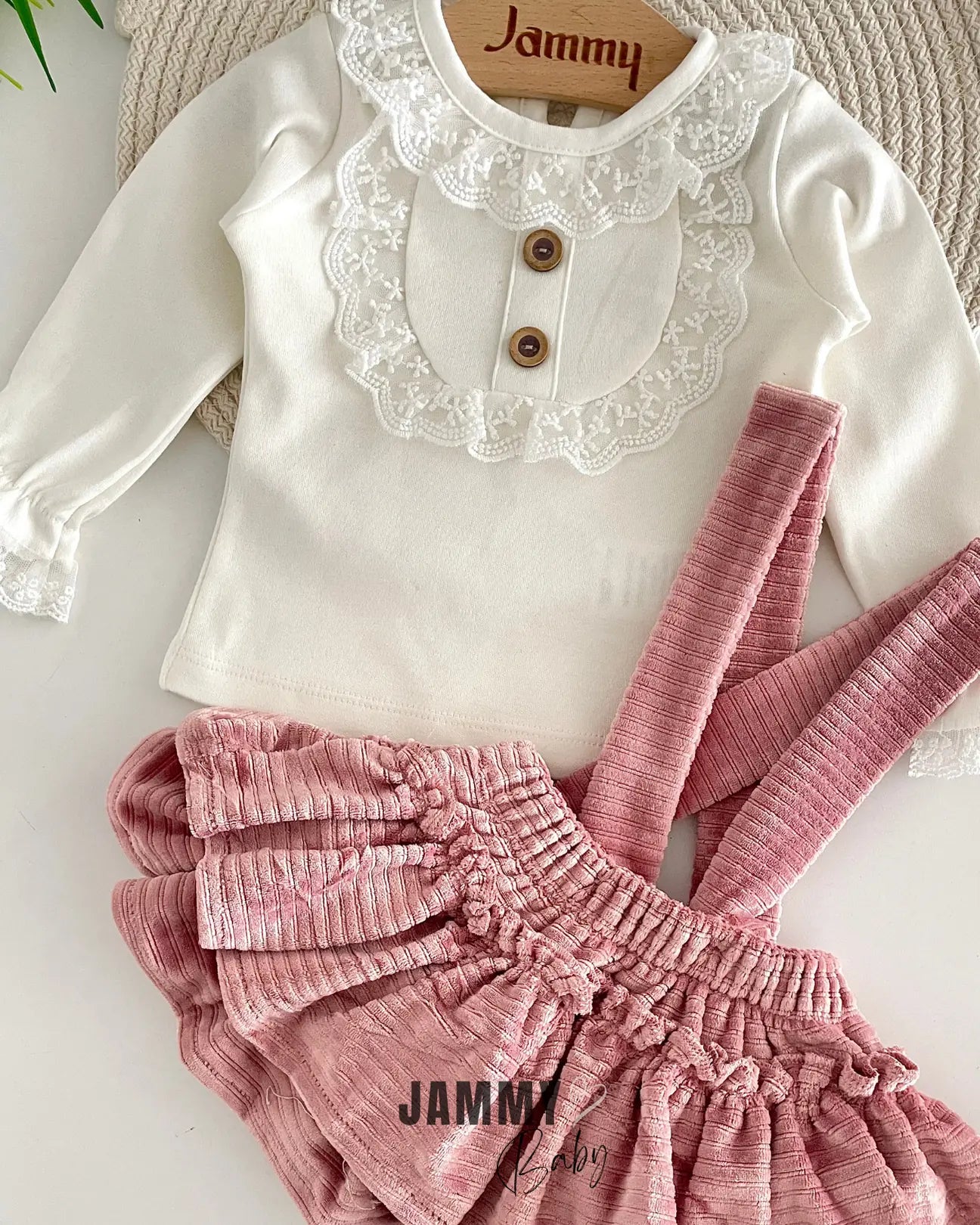 Linda Lace Bodysuit / Velvet Pyjamas - DRIED ROSE