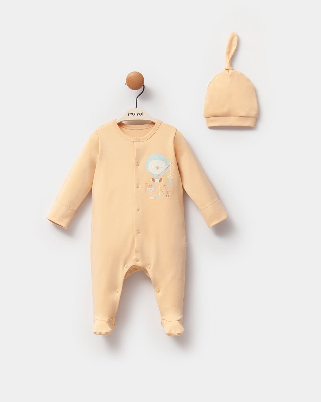 Fisherman Style Baby Romper & Matching Hat