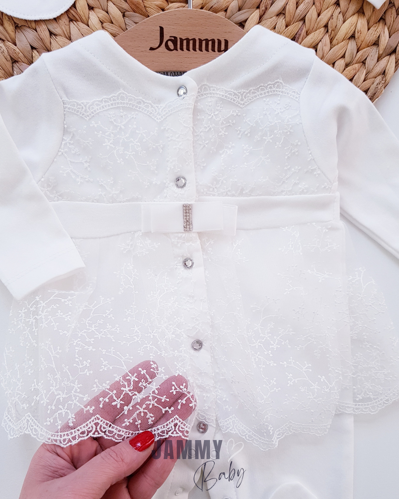 Aida Lace Detail Jumpsuit Set of 3