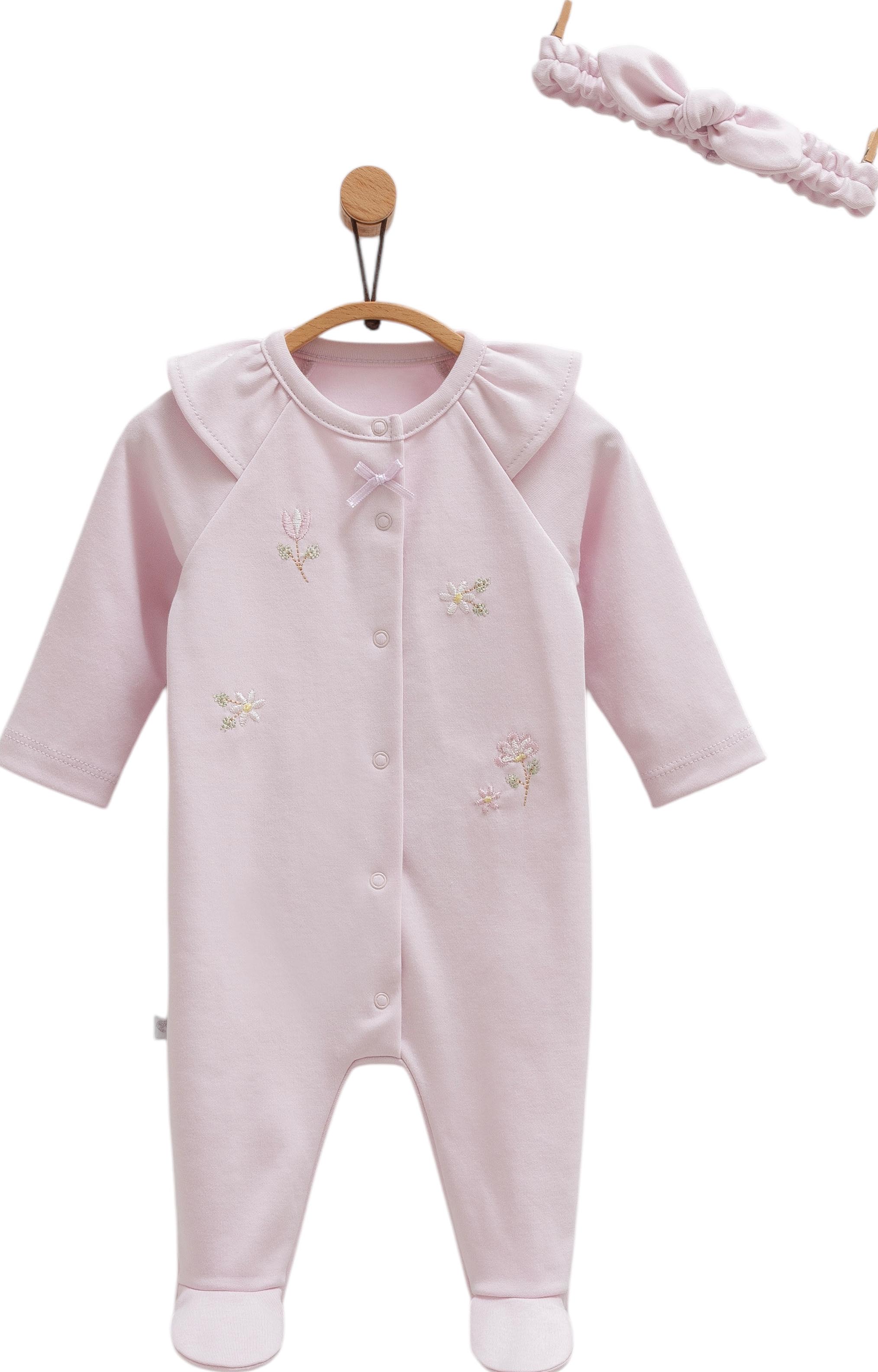 Cute Rabbit Baby Jumpsuit & Headband Set - Lila