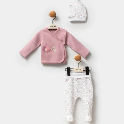 Baby Girl Pine Printed Hospital Set