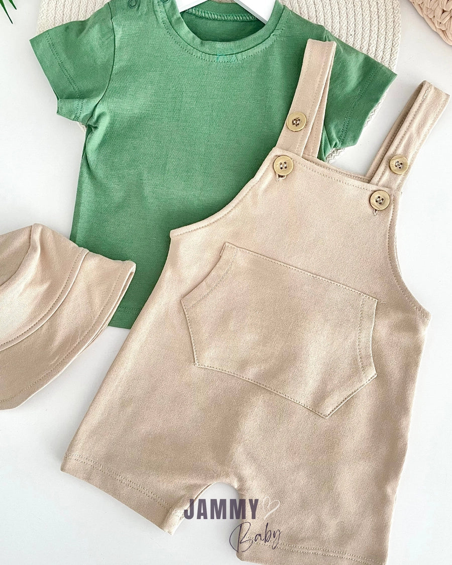 Rex Bucket Hat Overalls / Body Set - GREEN