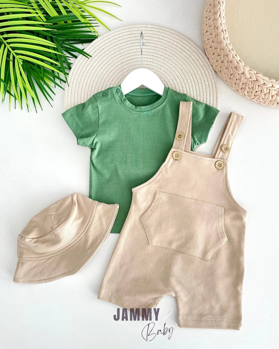 Rex Bucket Hat Overalls / Body Set - GREEN