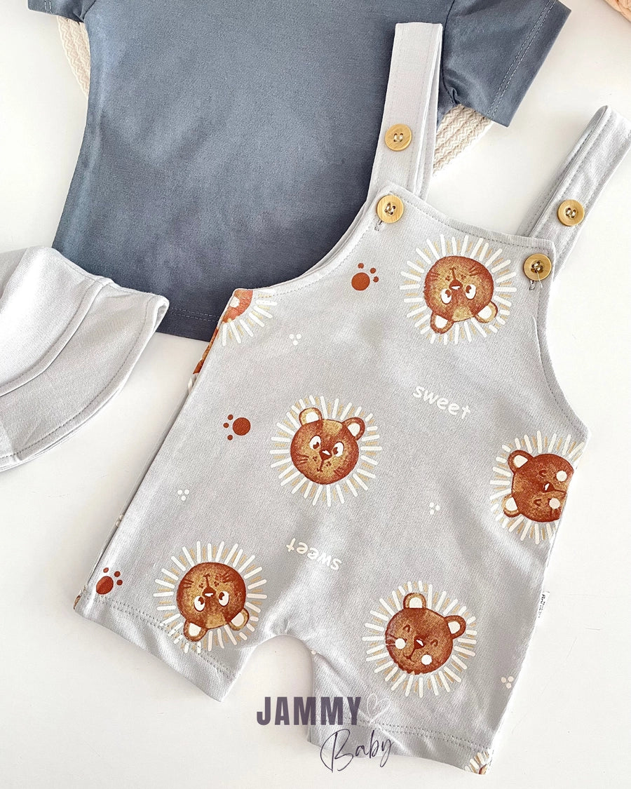 Sweet Lion Overalls / Body Set - ANTHRACITE