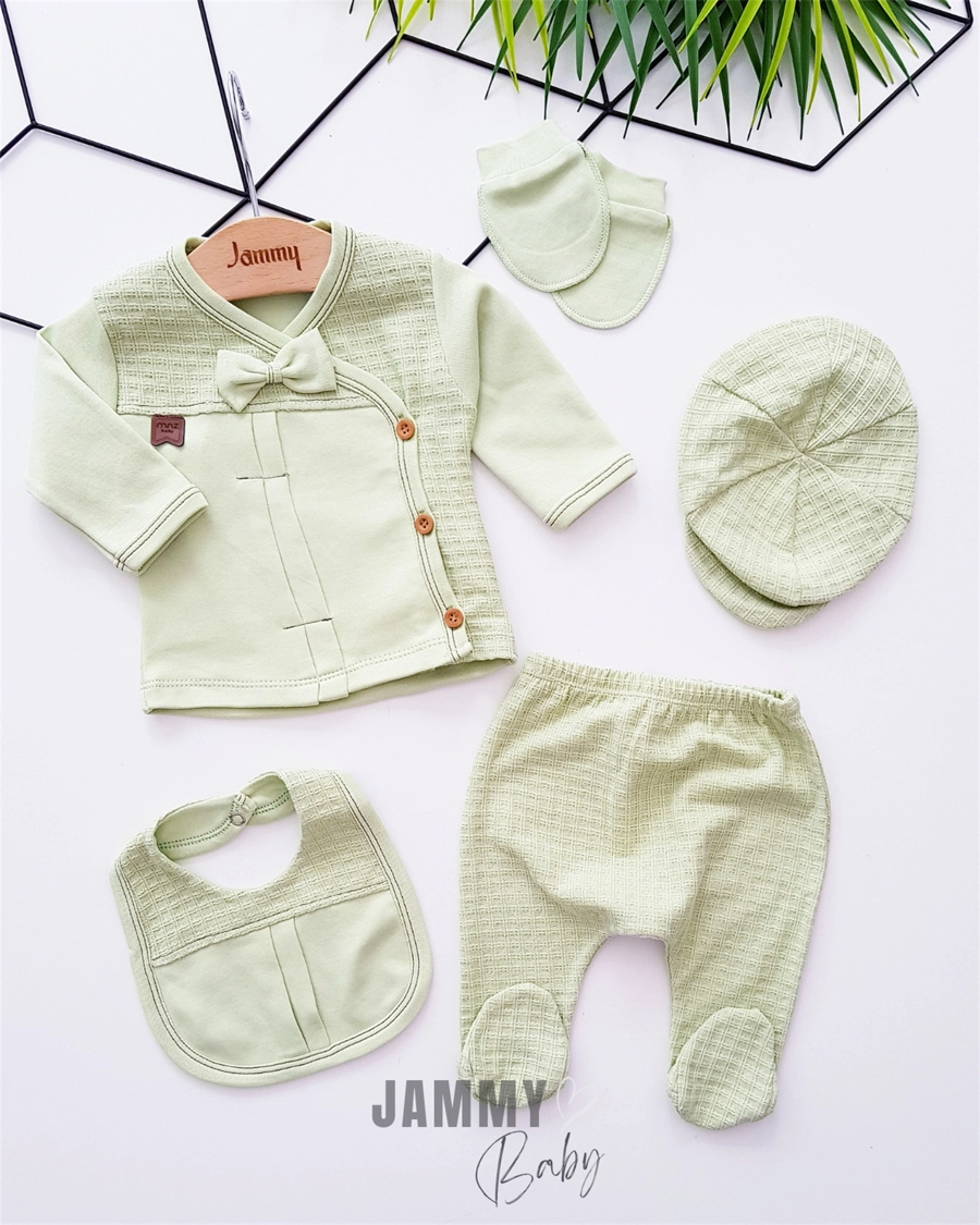 Robert 5 Piece Newborn Set-GREEN