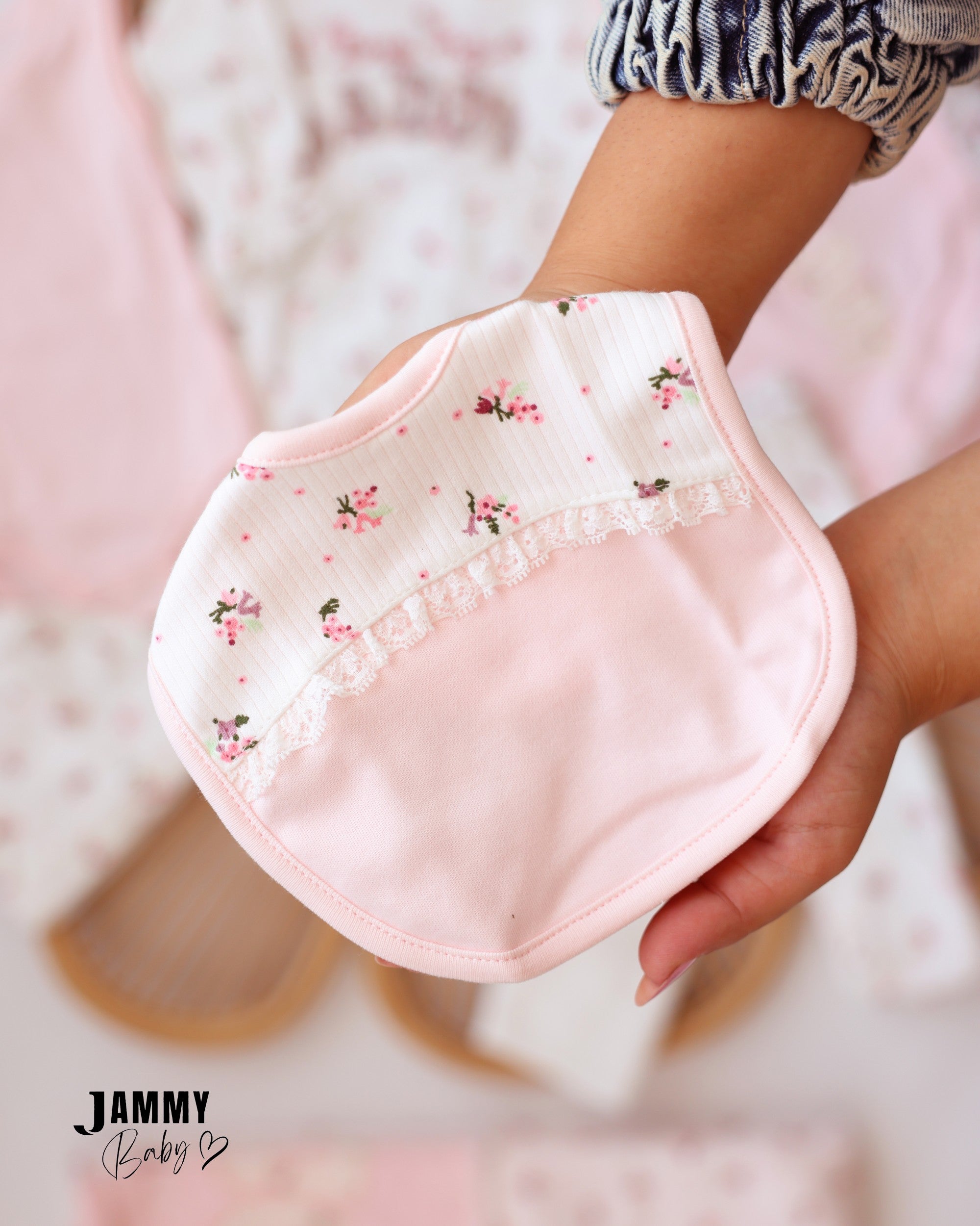 Floral Daddy Newborn Essentials Set - Pink & Ivory