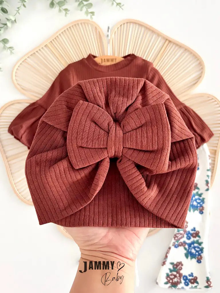 Flor Boned Balloon Sleeve Set - BITTER BROWN