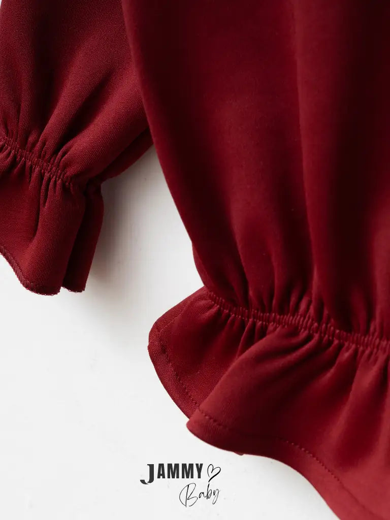 Dora Flara Minimalist Modal Leggings Set - Burgundy