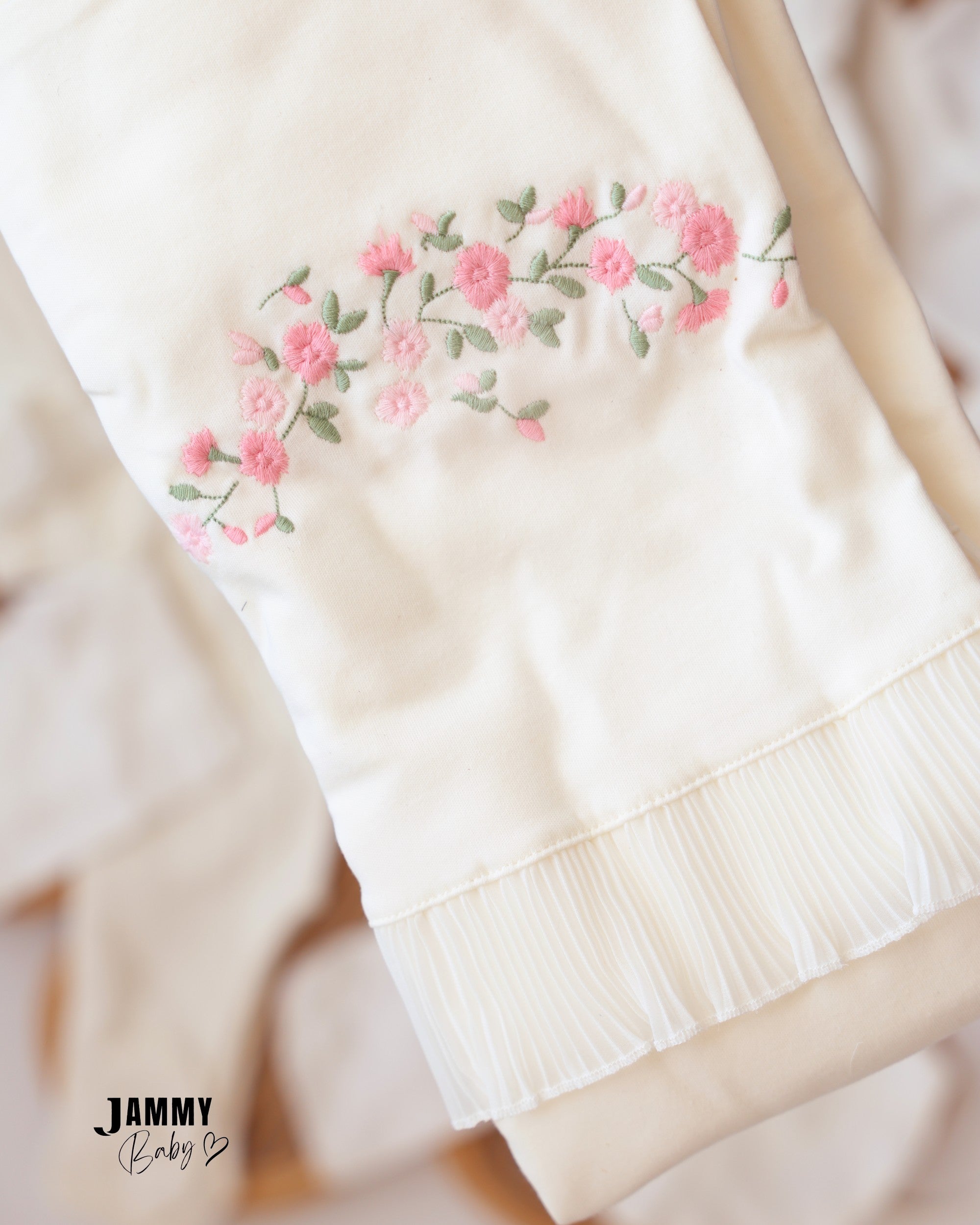 Floral Ruffle Newborn Essentials Set - Ivory