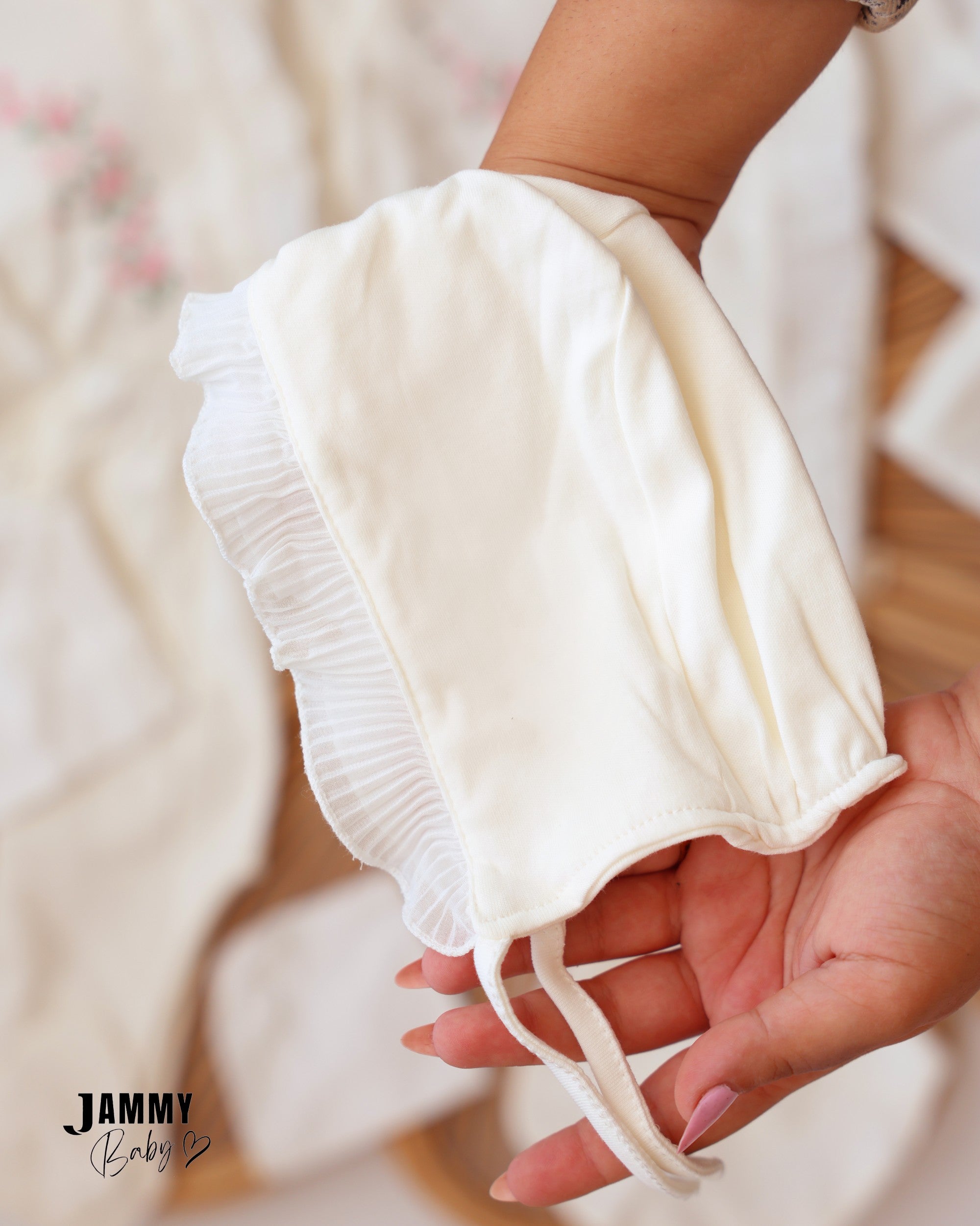Floral Ruffle Newborn Essentials Set - Ivory