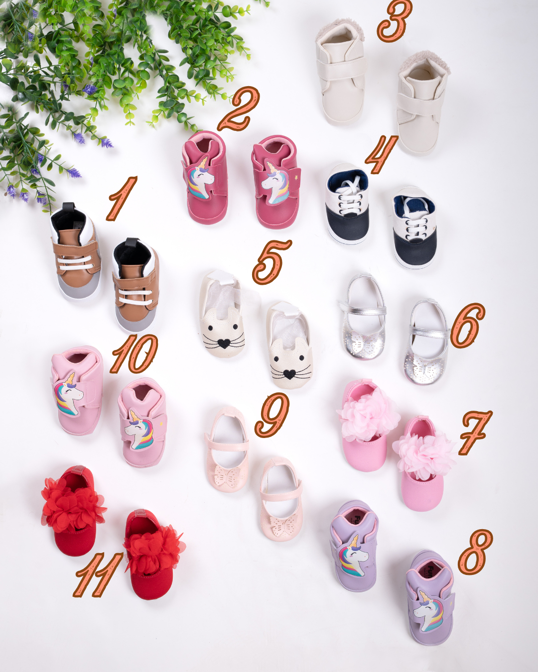 Mini Steps Baby Girl Shoes – Multiple Styles