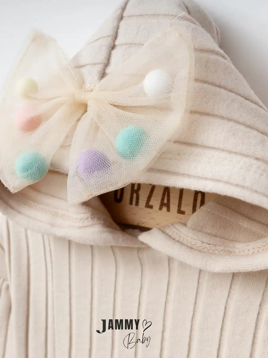 Candy Pom-Pom Puffy Dress – VANILLA