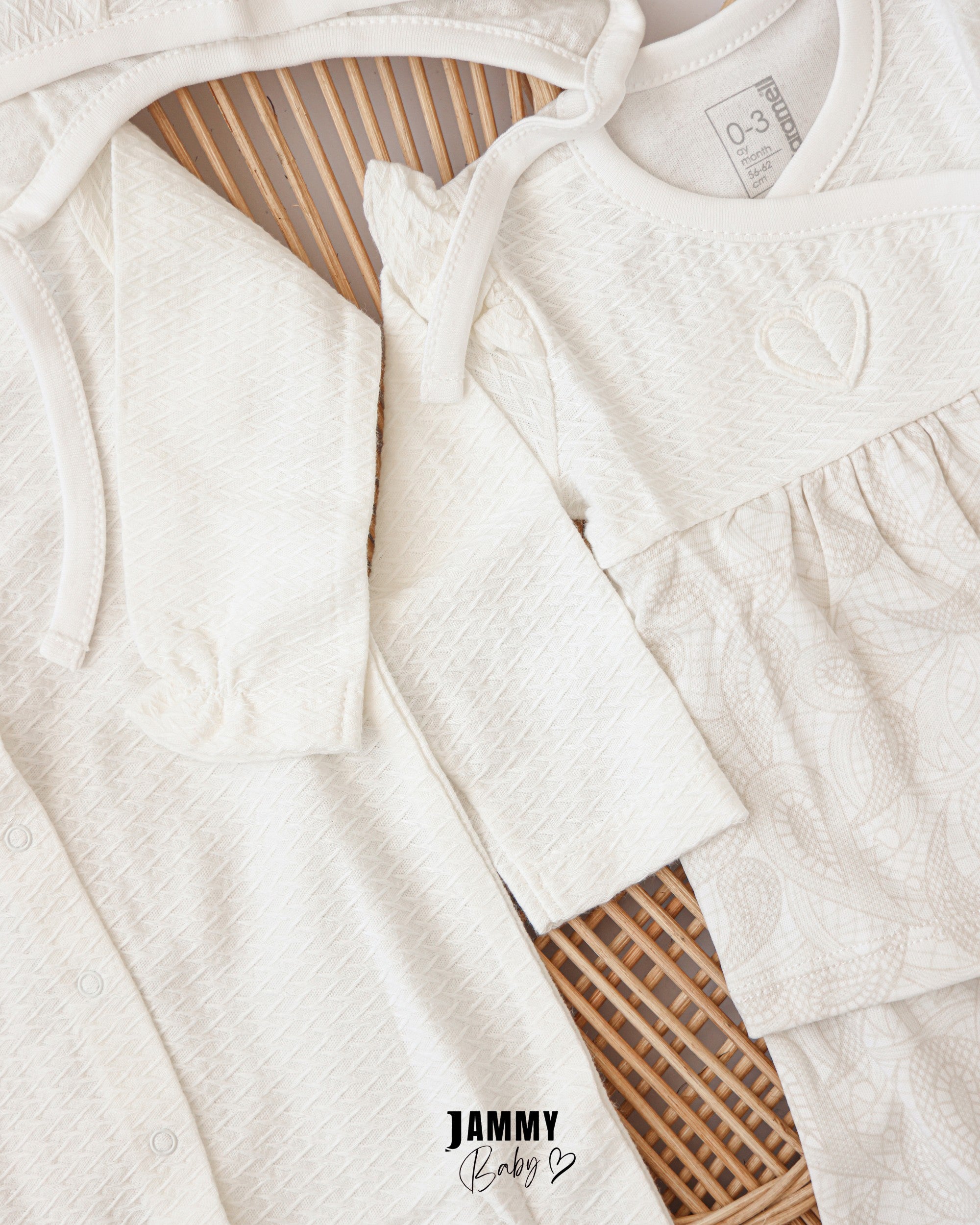 Tiny Lace 9-Piece Newborn Hospital Set - White