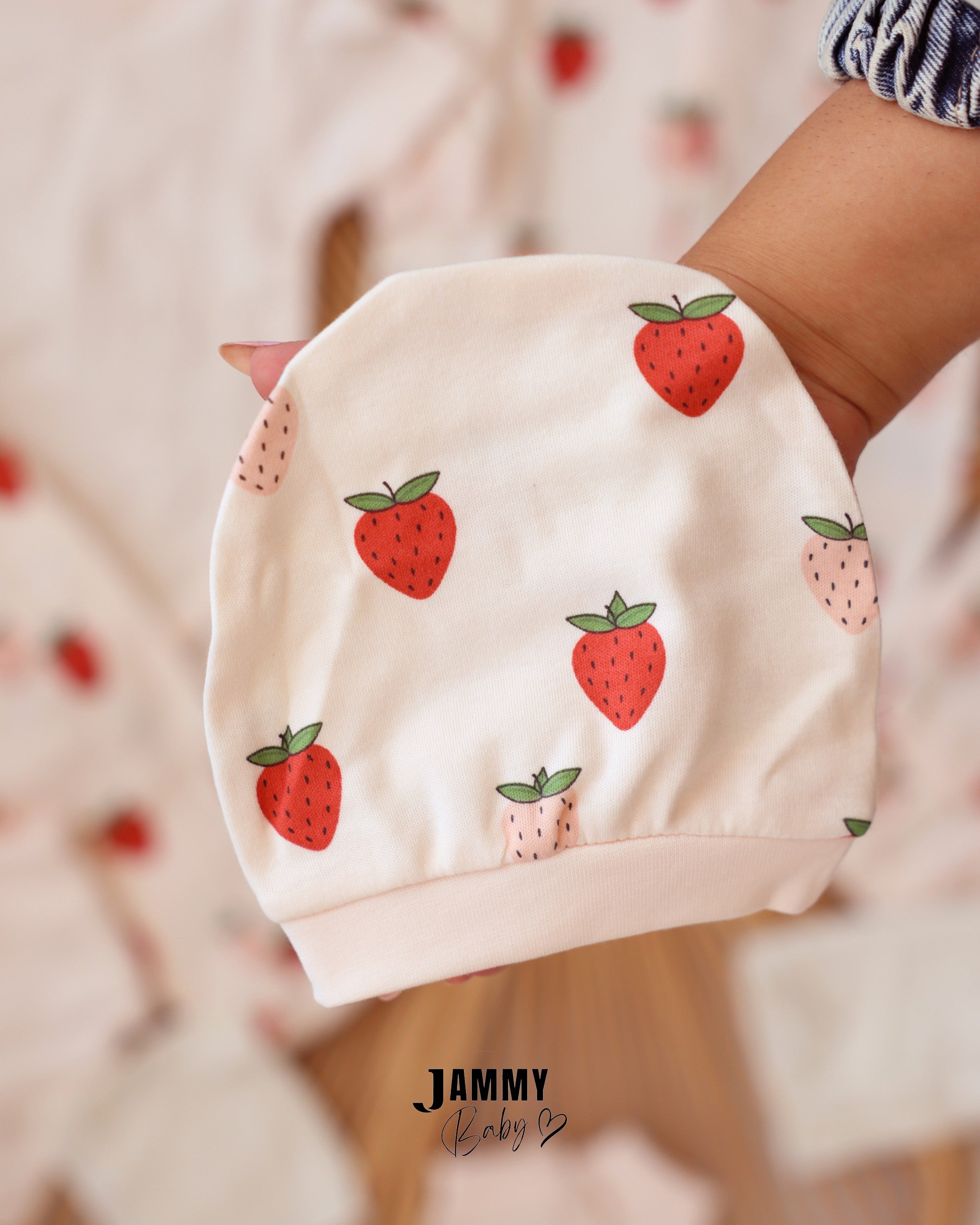 Strawberry Newborn 10 - Piece Essentials Set - Ivory & Red