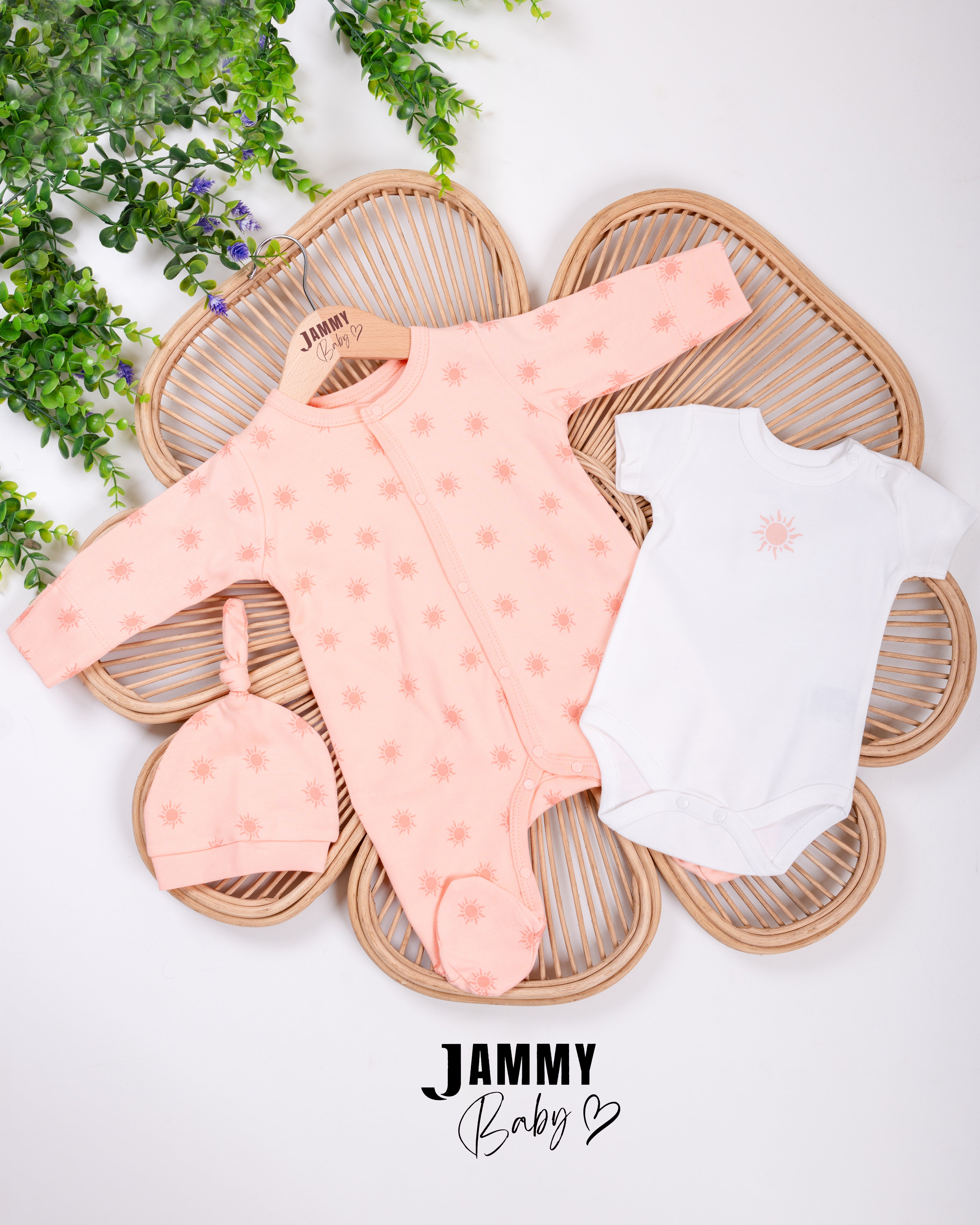 SUN - Romper Body Hat Set