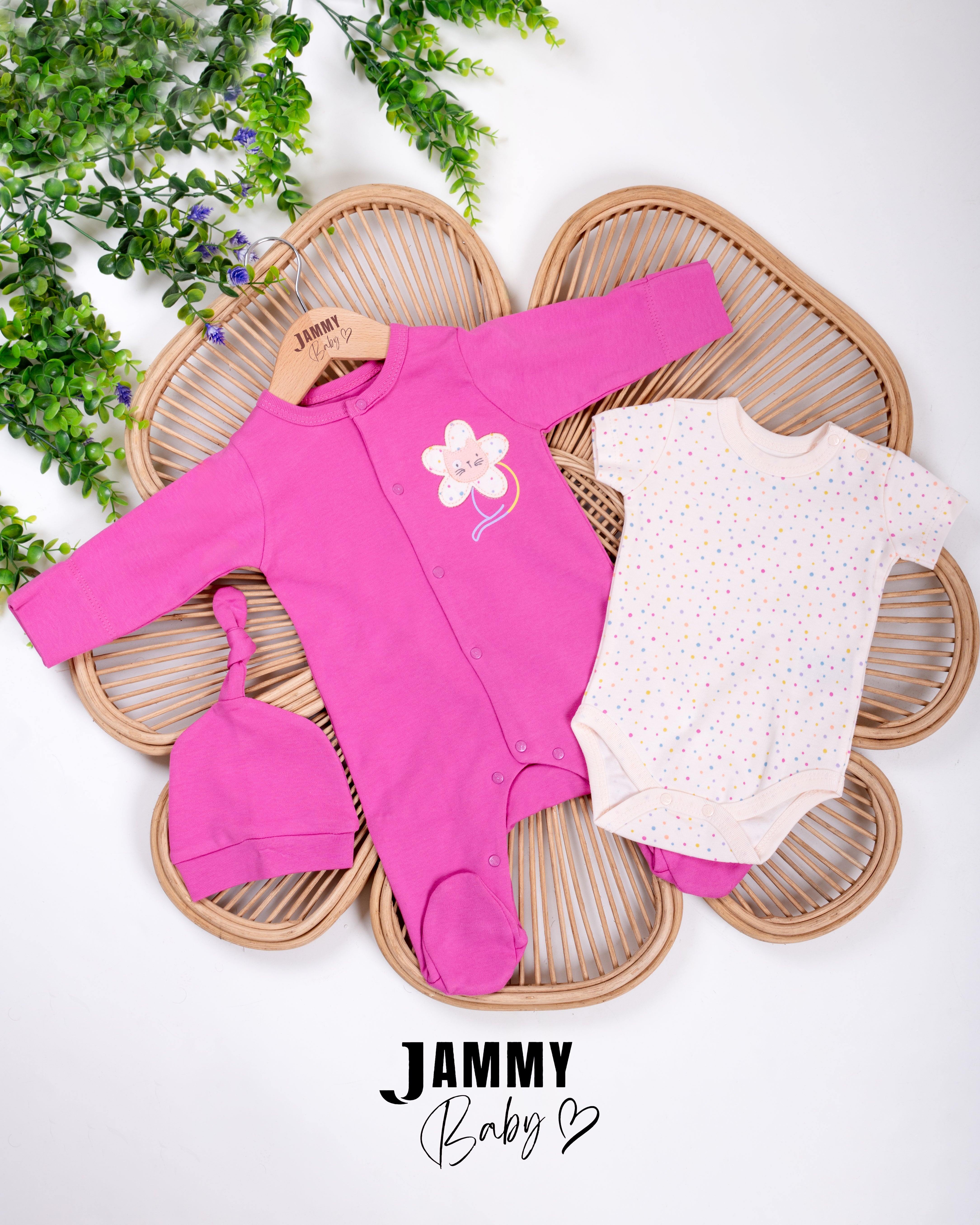 CAT - Romper Body Hat Set