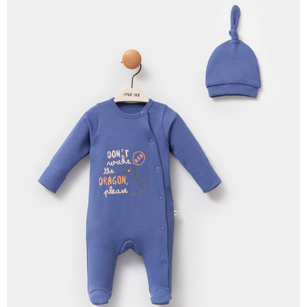 Planet-Themed Baby Boy Jumpsuit with Hat