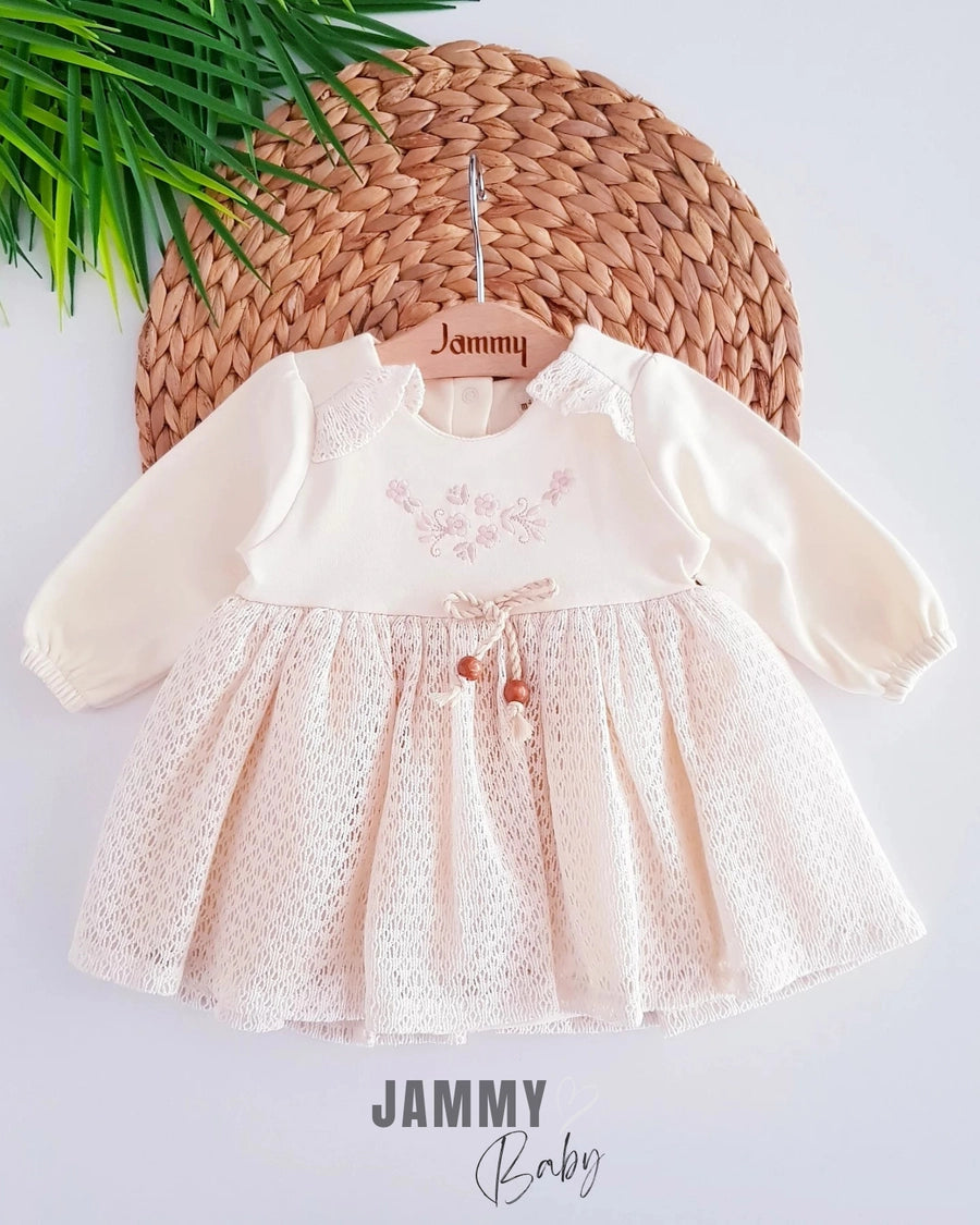 Marentino Lace Dress-CREAM