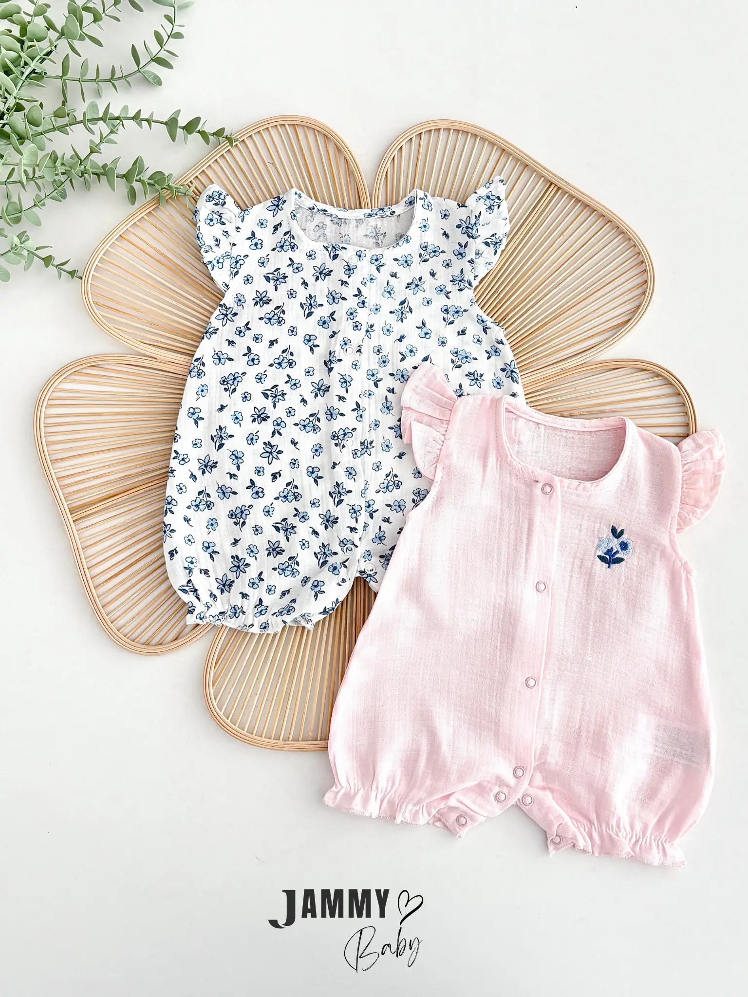 Colorful Happy Garden 2-Piece Jumpsuit Set