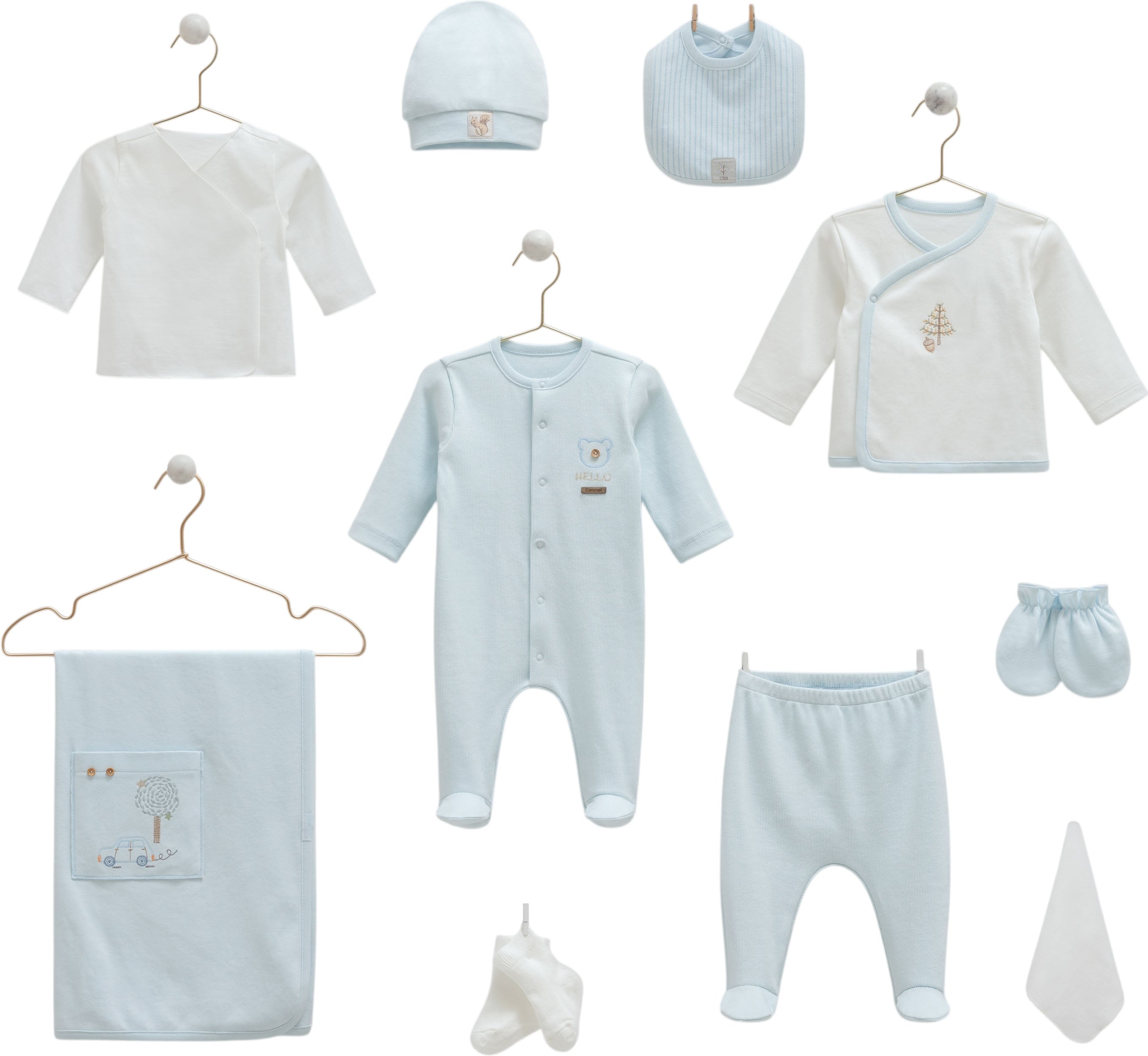 Hello Forest 10-Piece Baby Hospital  Set - Blue
