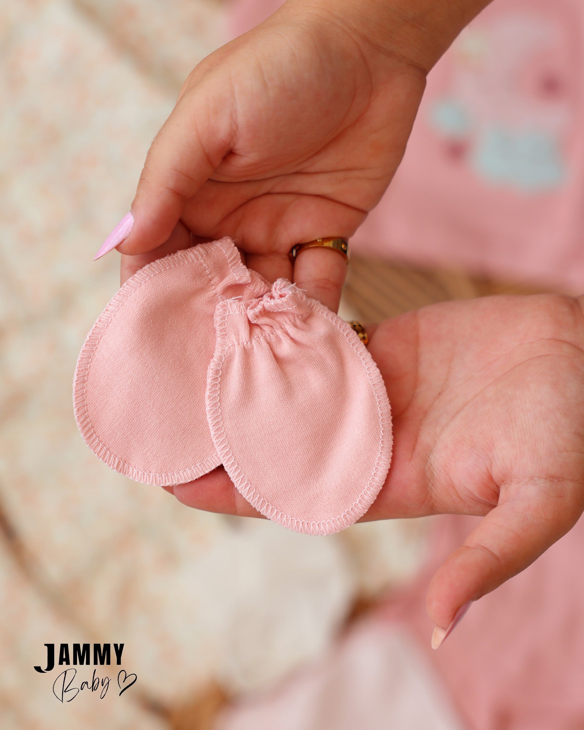 Moon & Cloud Newborn Essentials Set - Dusty Pink & Ivory