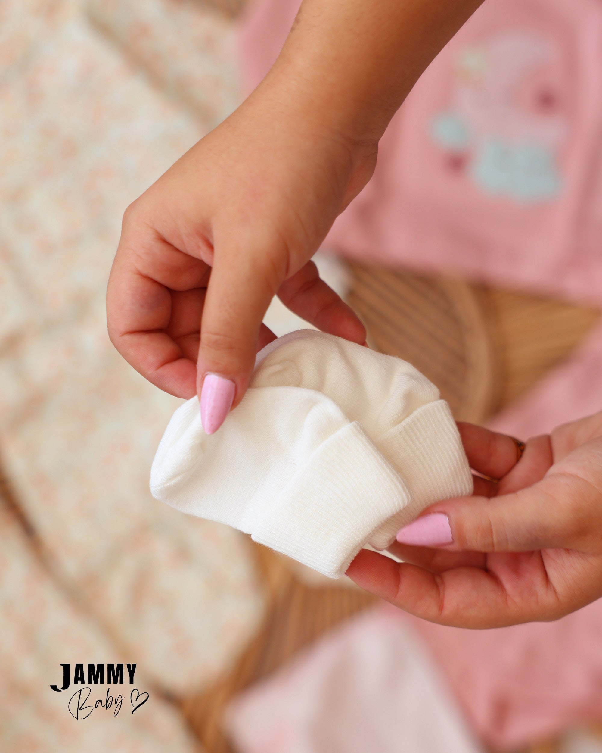 Moon & Cloud Newborn Essentials Set - Dusty Pink & Ivory