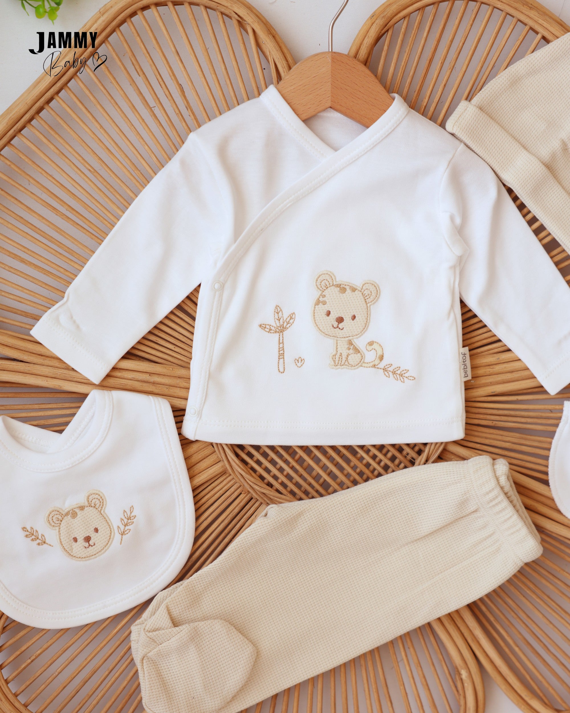 Newborn Bear Essentials Set - Ivory & Beige