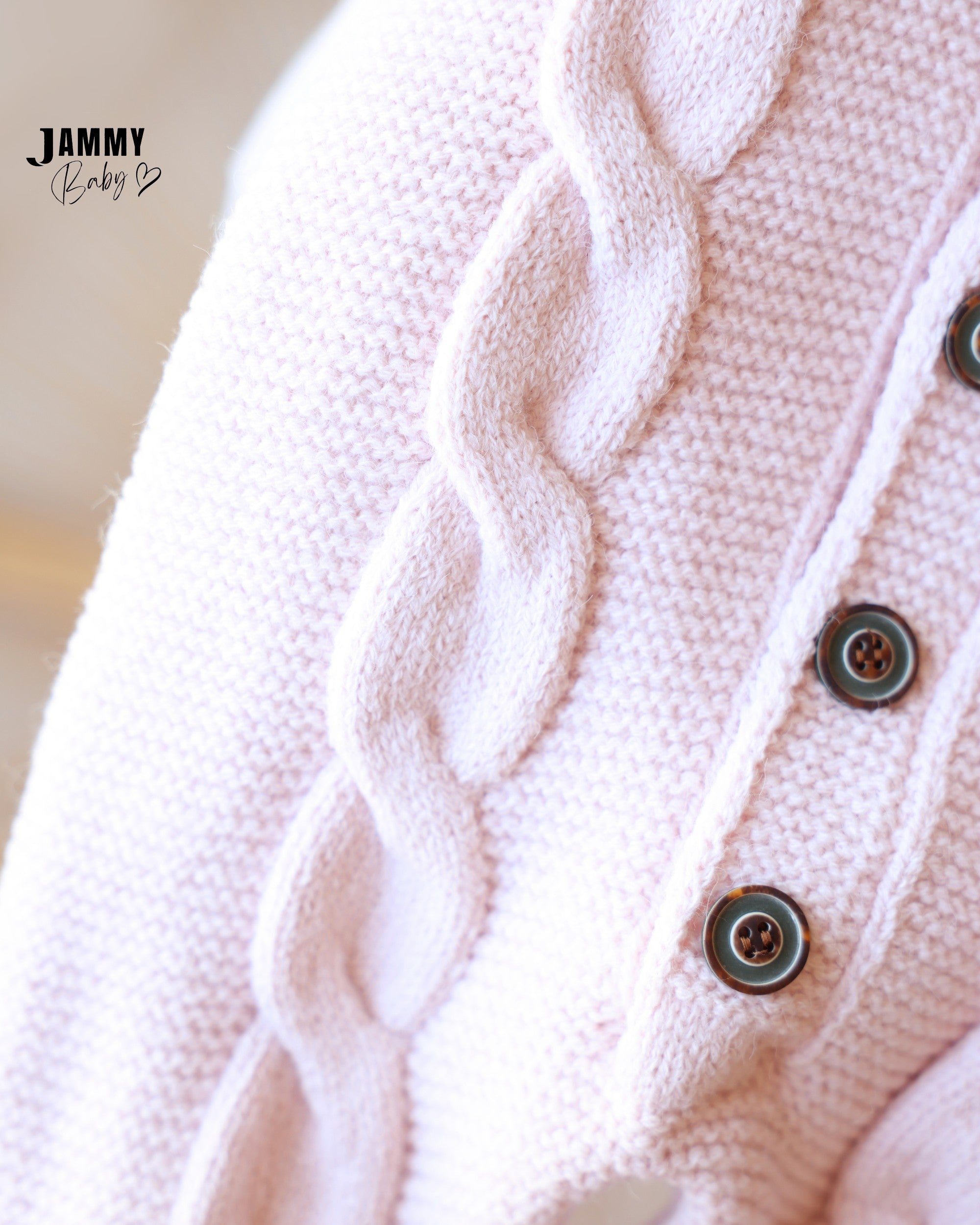 Faux Fur Hooded Knit Jumpsuit - Baby Pink