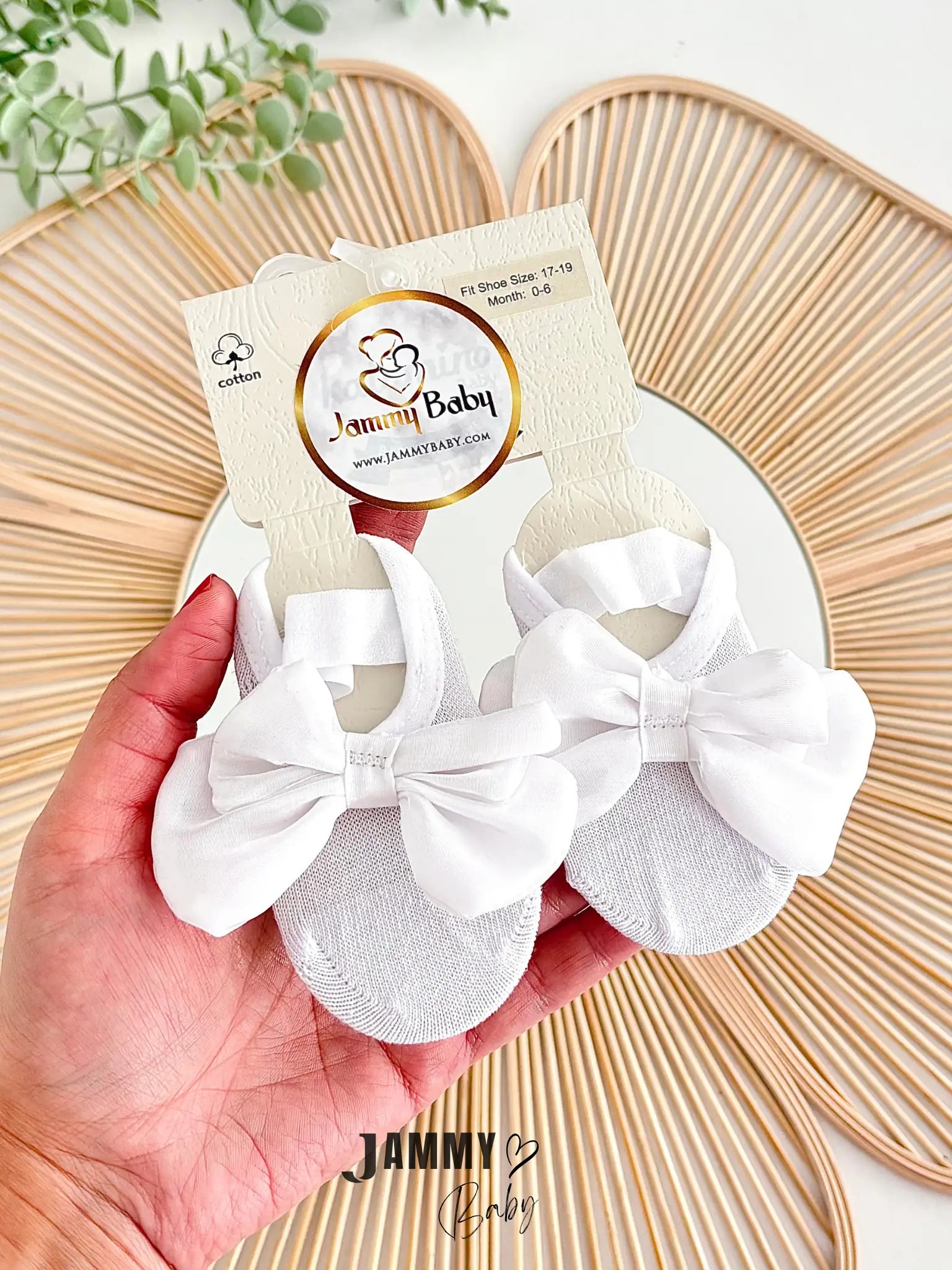 Milki Bow Detail Ballet Socks - WHITE