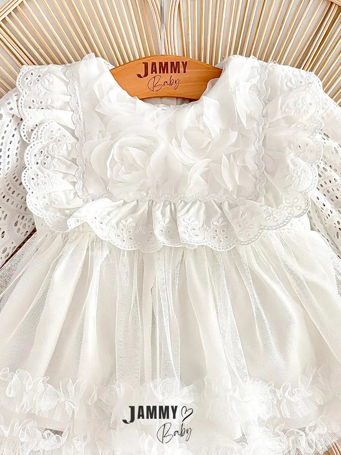 Elara Lace-Detail Special Occasion Bodysuit Romper - Off White