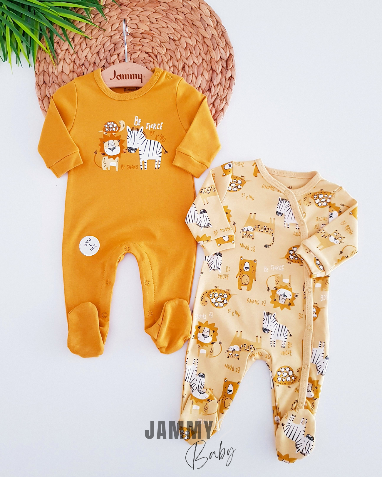 Be Strong 2-Piece Overalls Set- Mustard