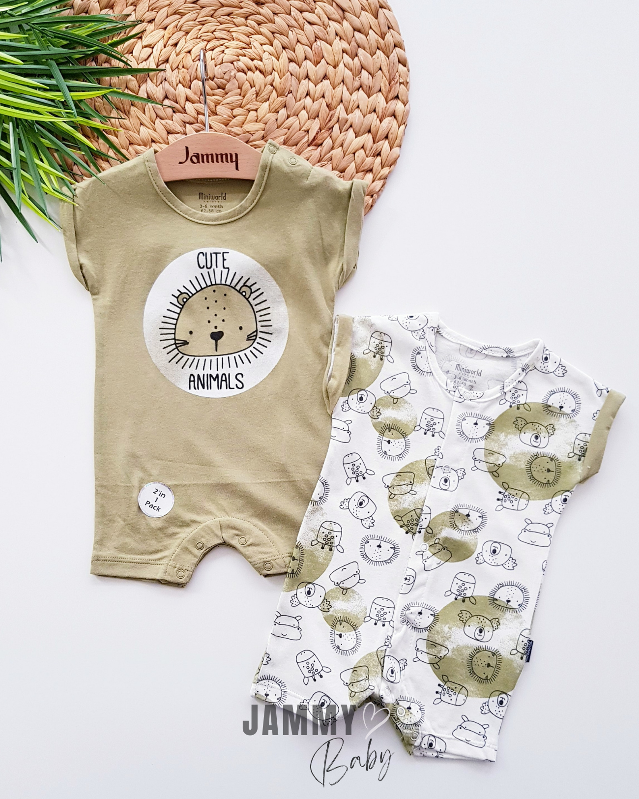 Cute lion 2 pc jumpsuit