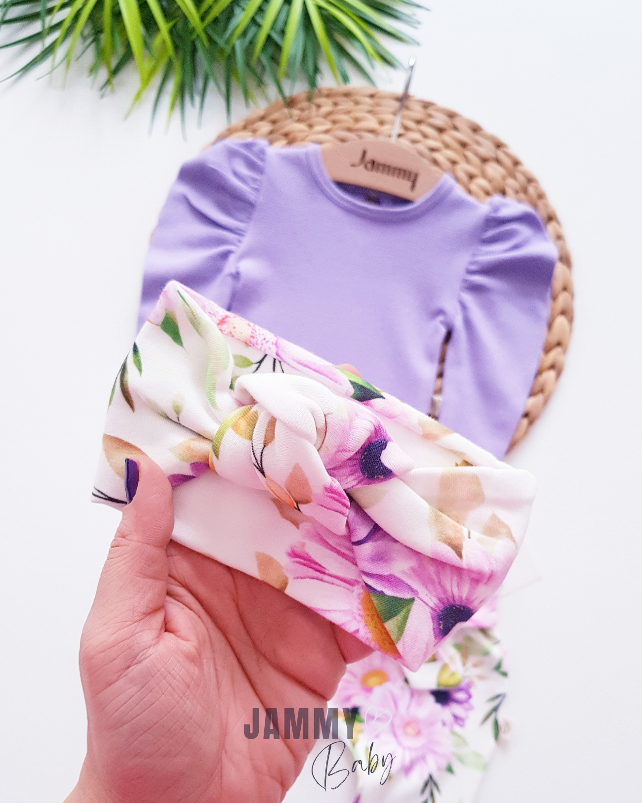 Juana floral design balloon sleeve set