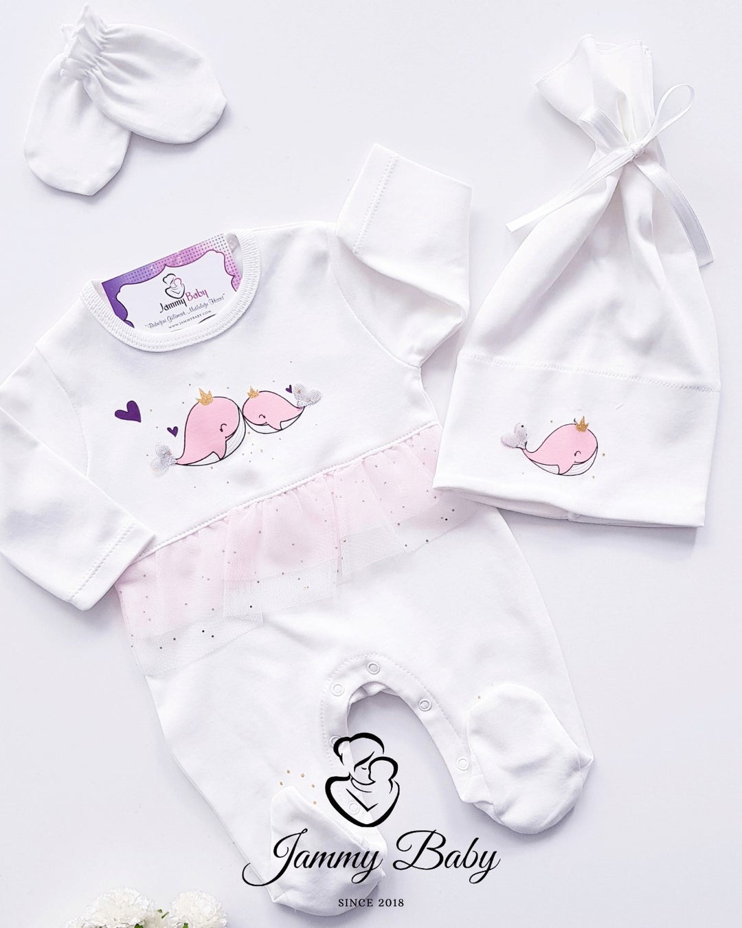 Princess Whale Jumpsuit Set