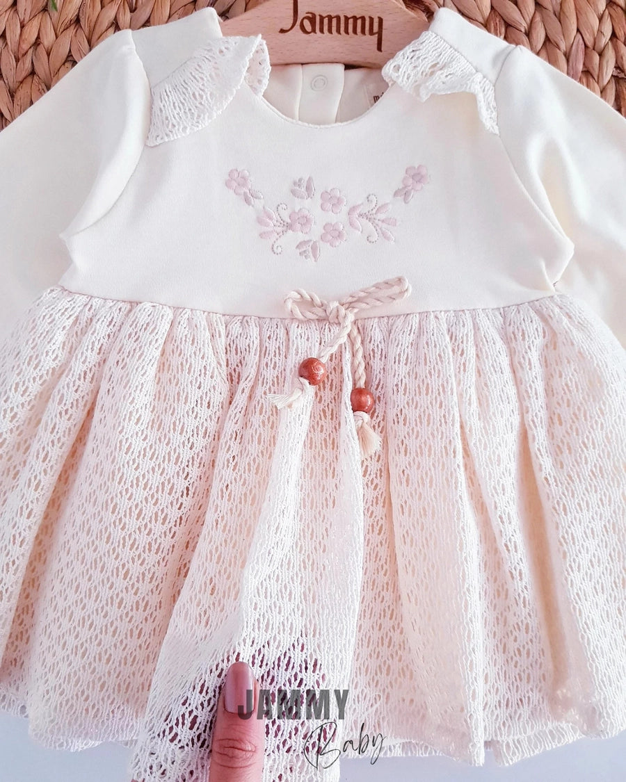 Marentino Lace Dress-CREAM
