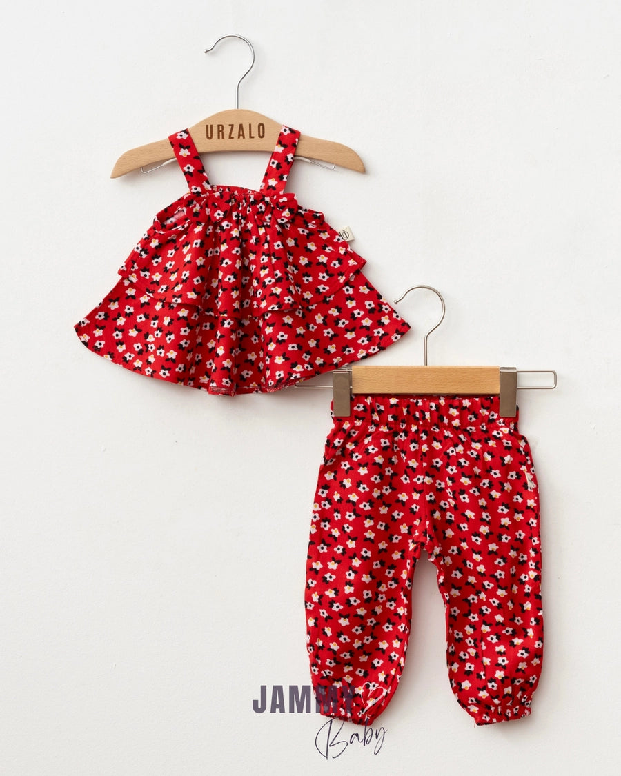 Margarita Strappy Summer Set – Red