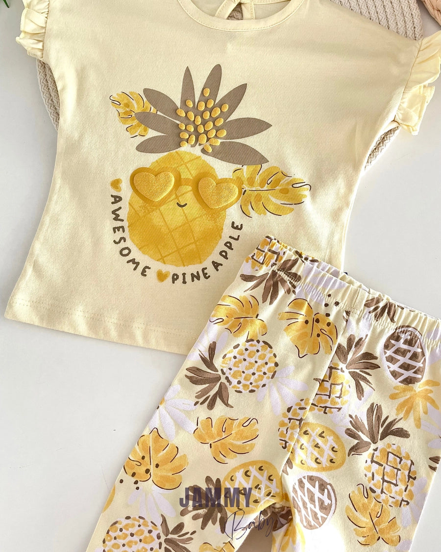 Pineapple Leggings 2-Piece Set - ELEPHANT TOOTH